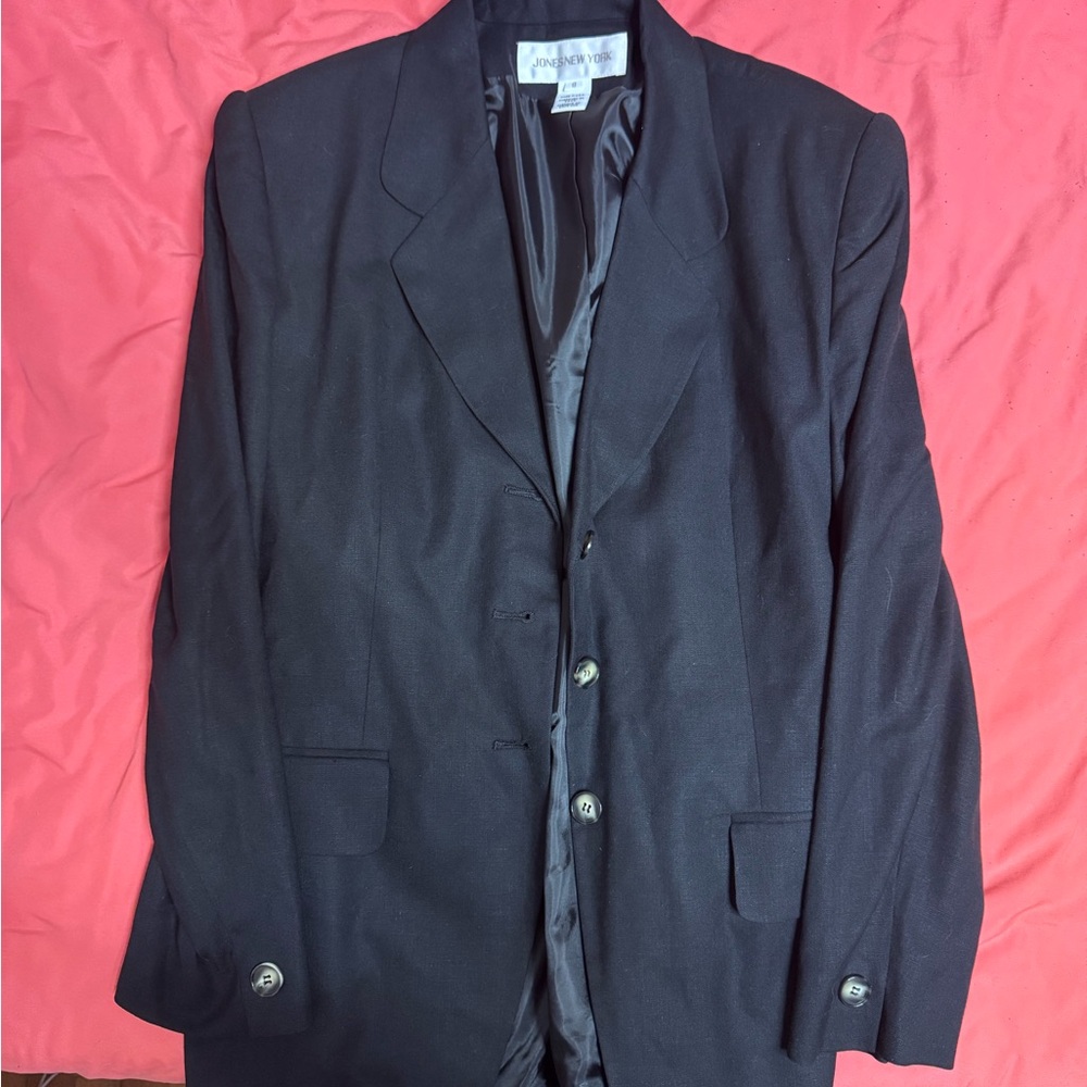 Jones New York Black Sport Coat Timeless Design